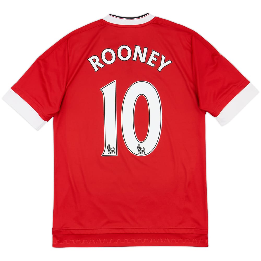 2015-16 Manchester United Home Shirt Rooney #10 - 6/10 - (XL.Boys)