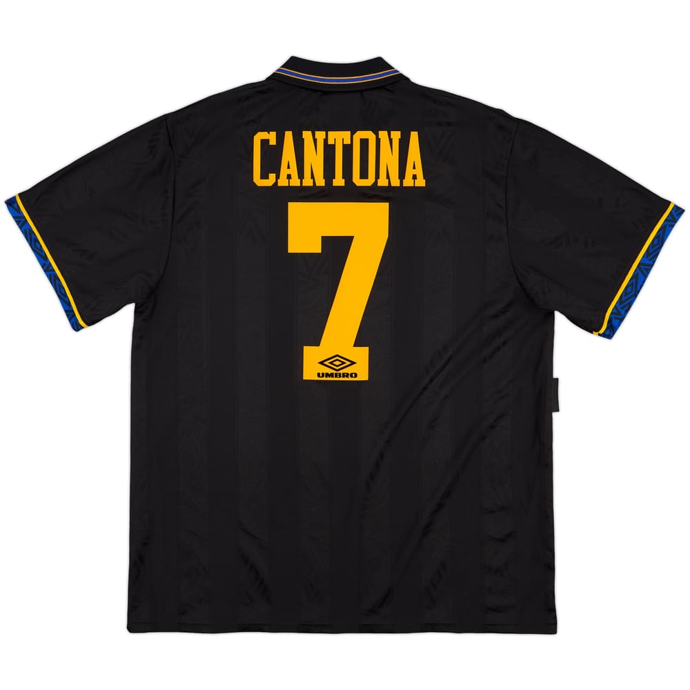 1993-95 Manchester United Away Shirt Cantona #7 - 8/10 - (XL)