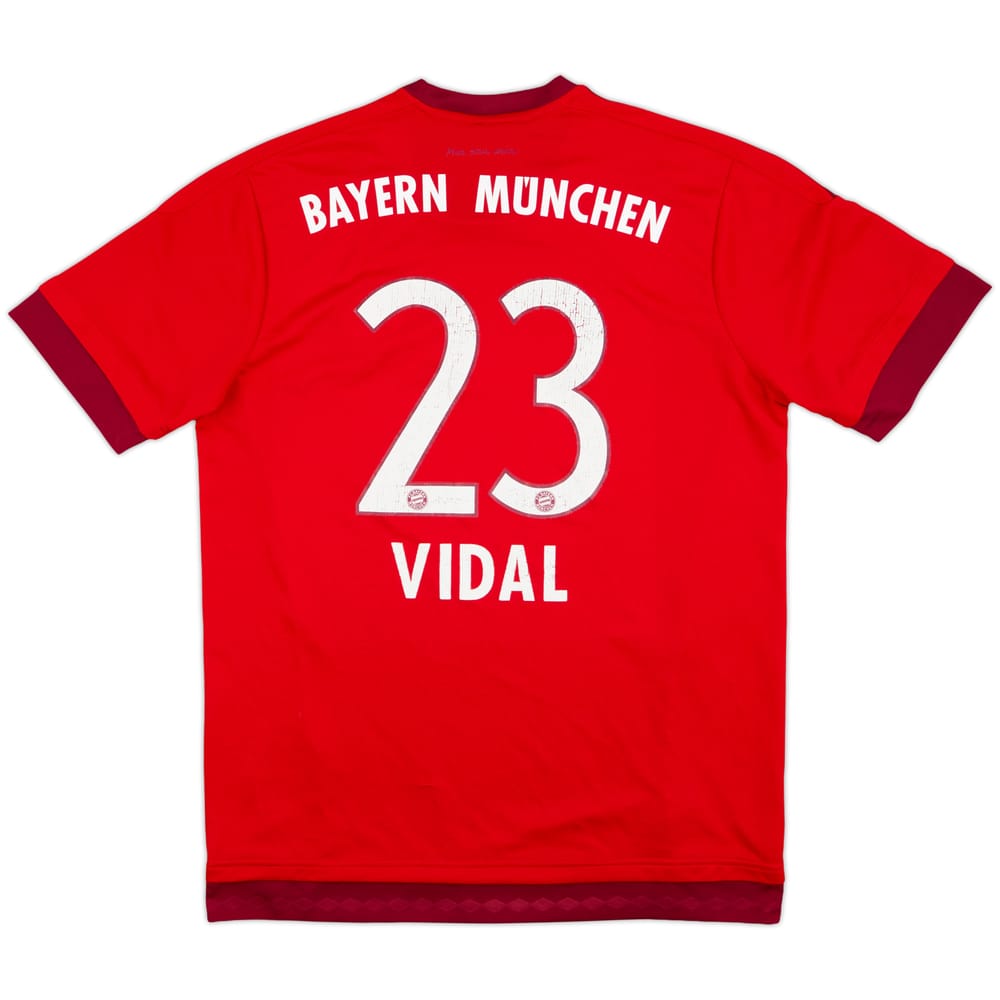 2015-16 Bayern Munich Home Shirt Vidal #23 - 6/10 - (L)