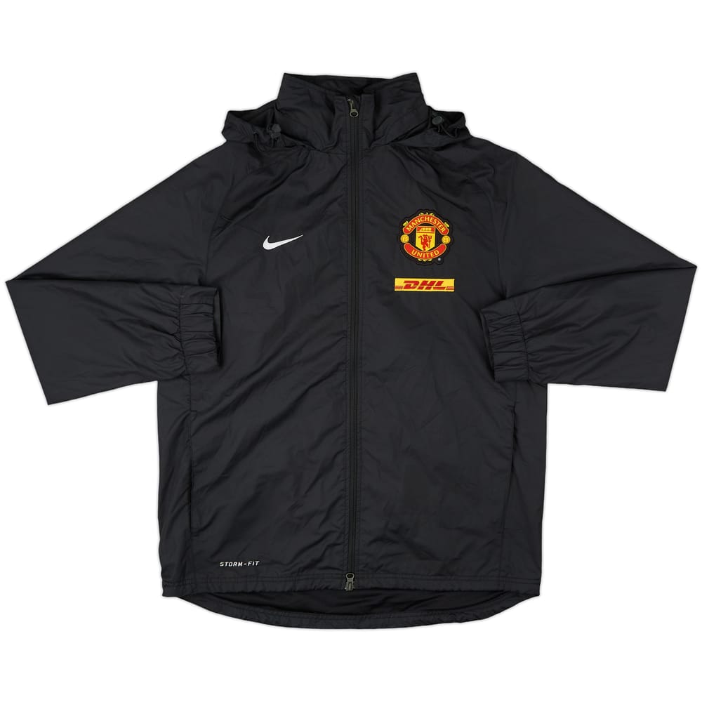 2011-12 Manchester United Nike Hooded Rain Jacket - 8/10 - (M)