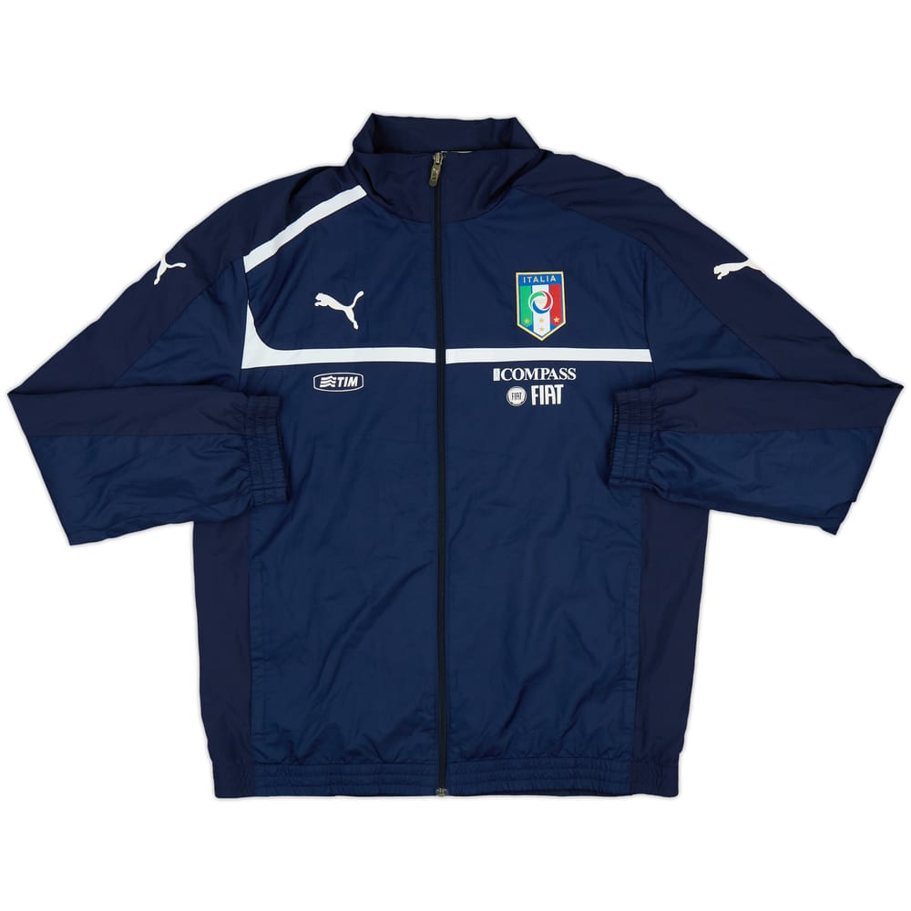2010-12 Italy Player Issue Puma Hooded Rain Jacket - 8/10 - (L)