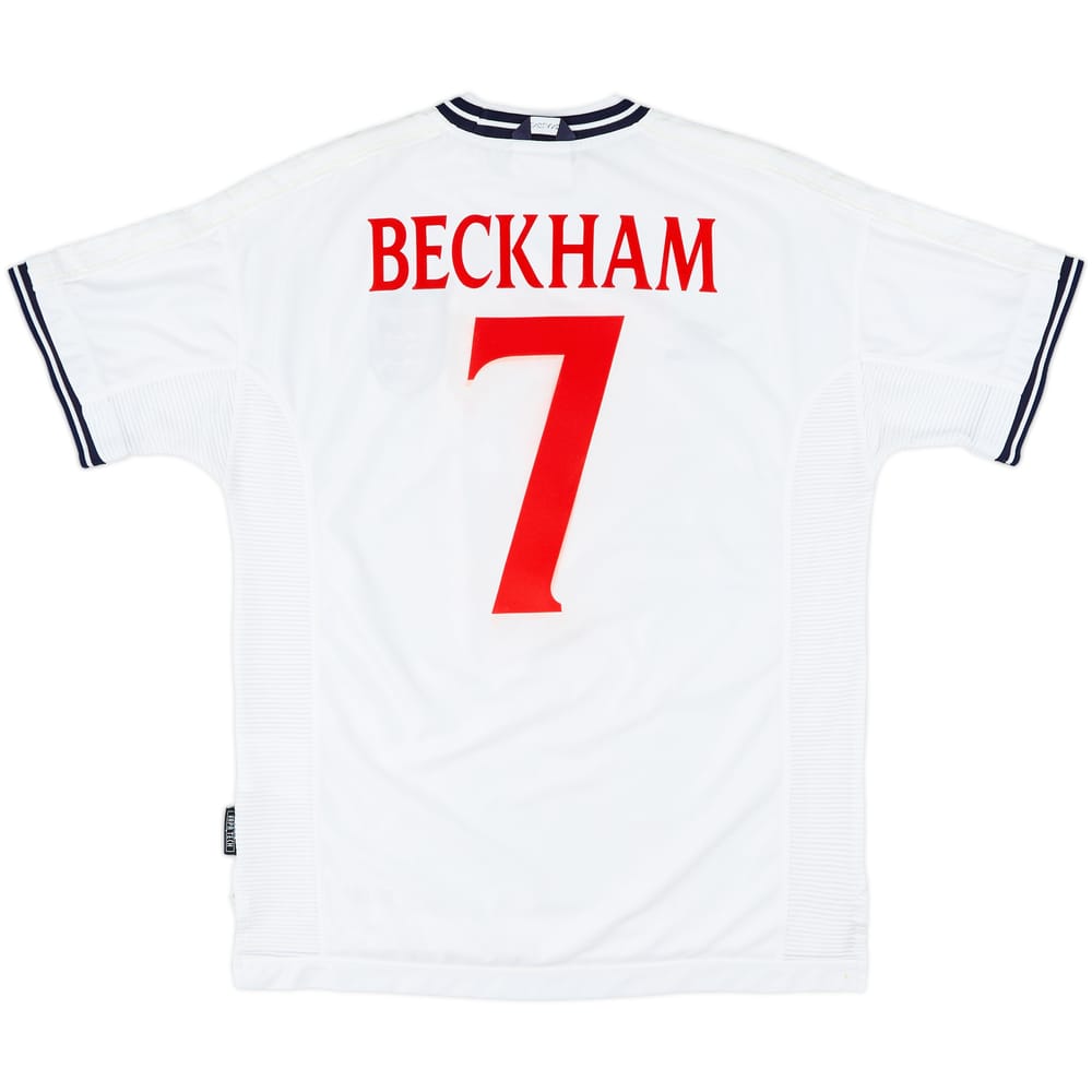 1999-01 England Home Shirt Beckham #7 - 5/10 - (L)