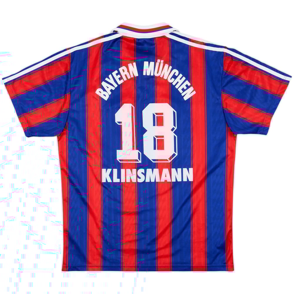 1995-97 Bayern Munich Home Shirt Klinsmann #18 - 8/10 - (M)