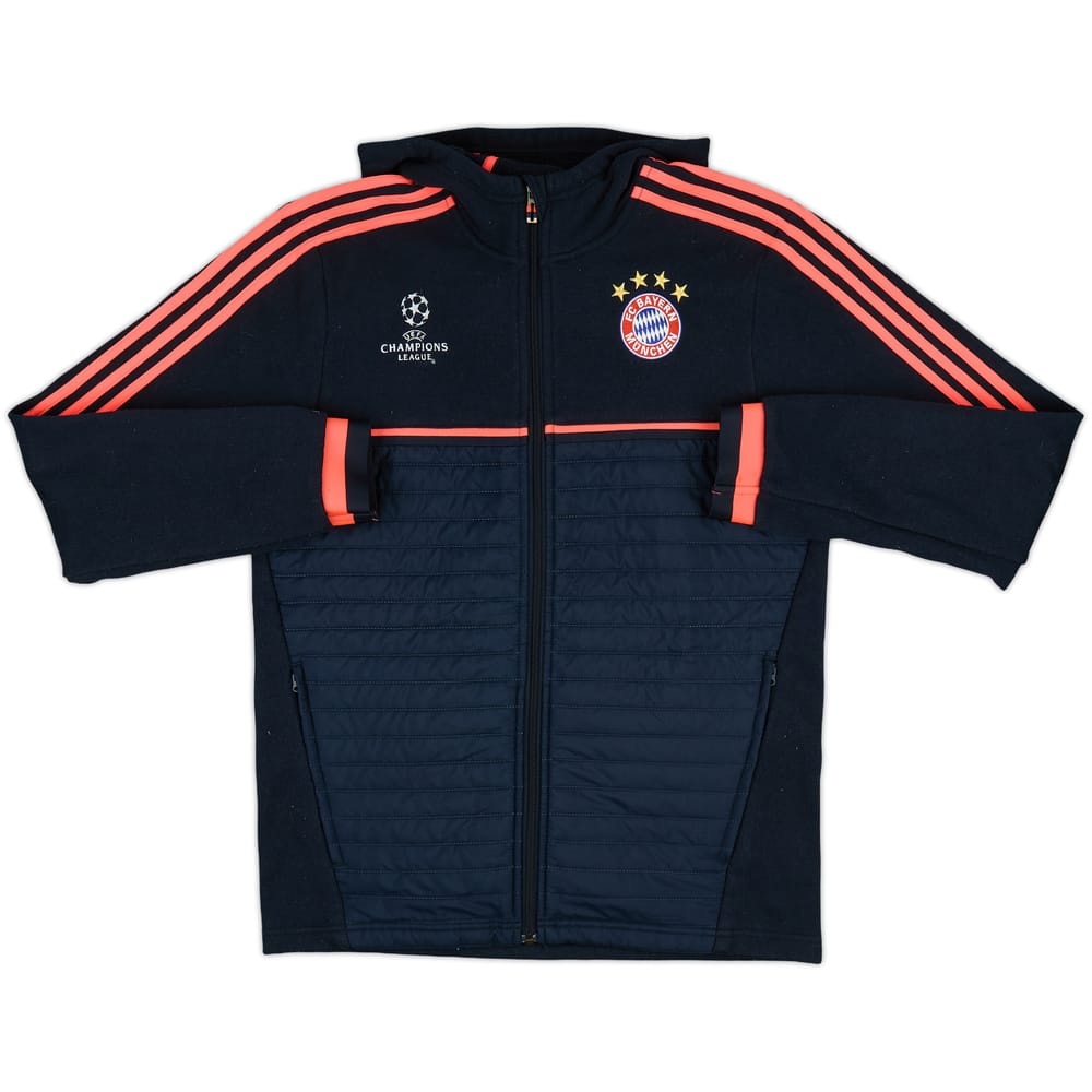 2015-16 Bayern Munich adidas Hooded Track Jacket - 8/10 - (M)