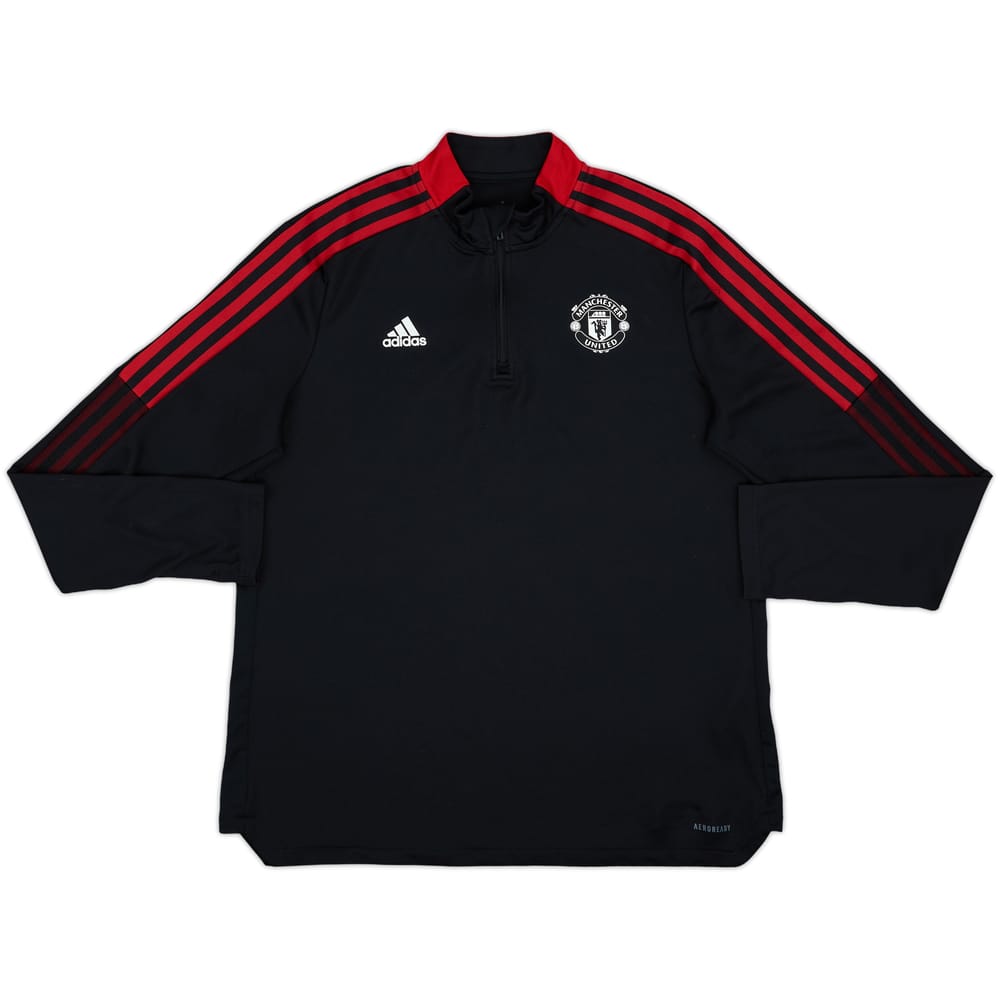 MANCHESTER UNITED-ADIDAS-AEROREADY-L-新品 2021-22 Manchester United adidas 1/4 Zip Training Top - 8/10