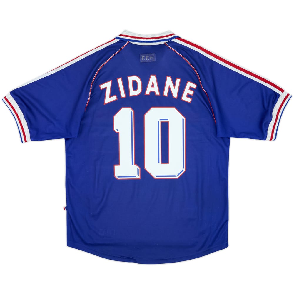 1998-00 France Home Shirt Zidane #10 - 8/10 - (L)
