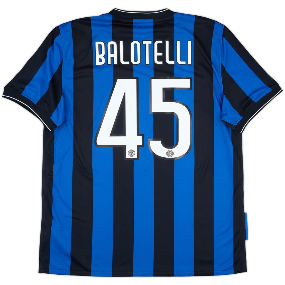 2009-10 Inter Milan Home Shirt Balotelli #45 (XL)
