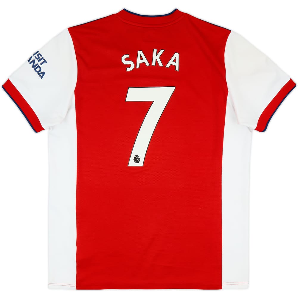 2021-22 Arsenal Home Shirt Saka #7 - 6/10 - (XL)
