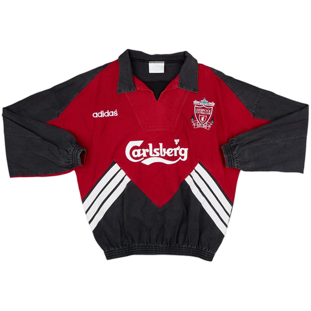 1993-95 Liverpool adidas Drill Top - 8/10 - (M)