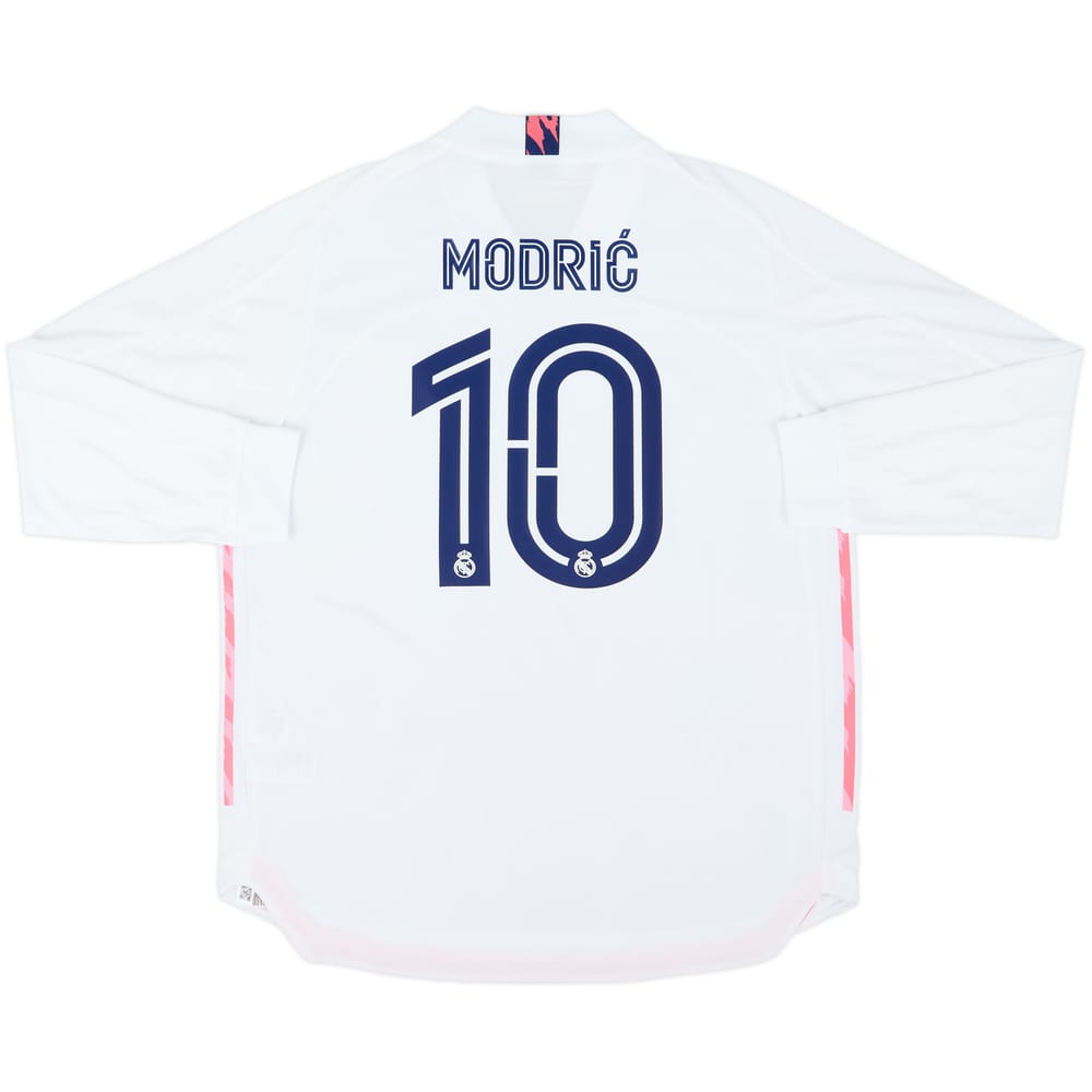 2020-21 Real Madrid Authentic Home L/S Shirt Modric #10 (XL)
