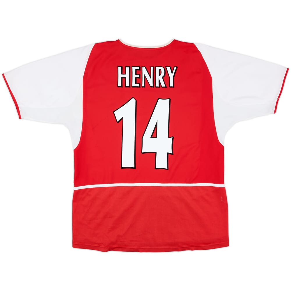 2002-04 Arsenal Home Shirt Henry #14 - 8/10 - (XL)
