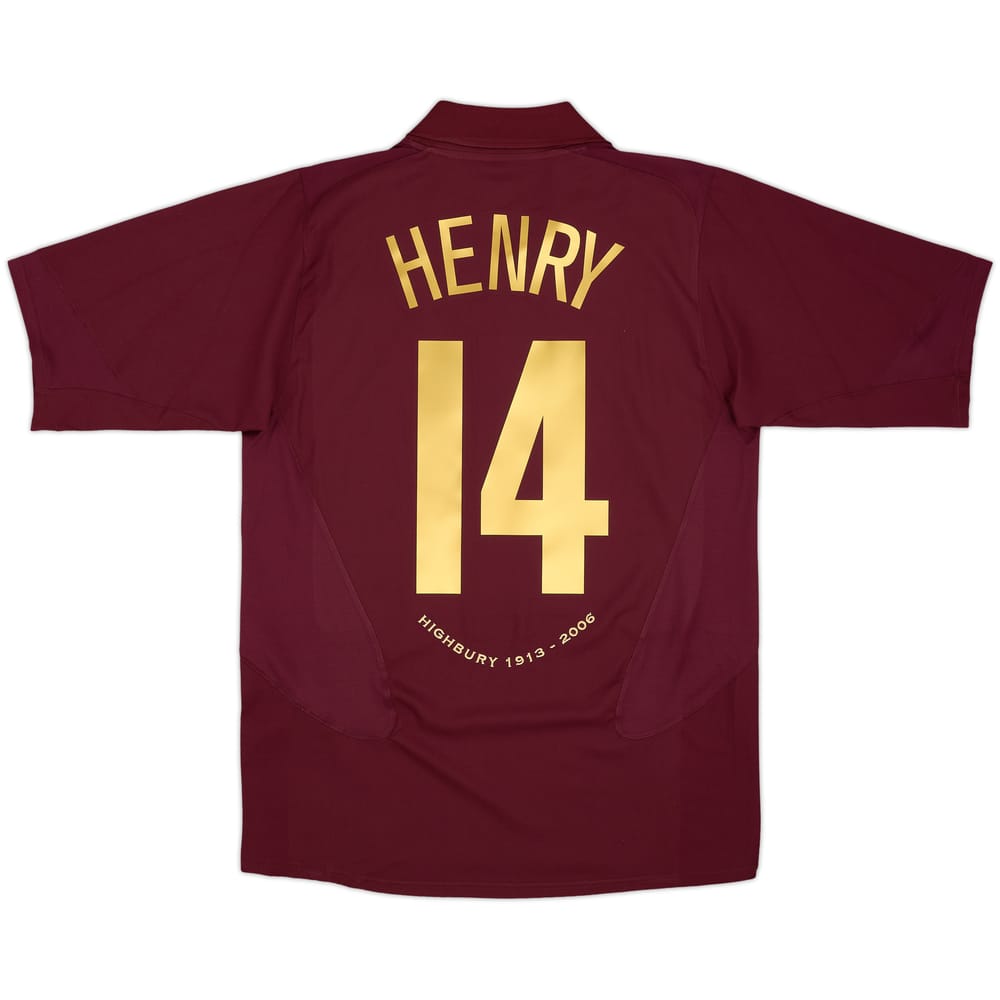 2005-06 Arsenal Home Shirt Henry #14 - 8/10 - (M)