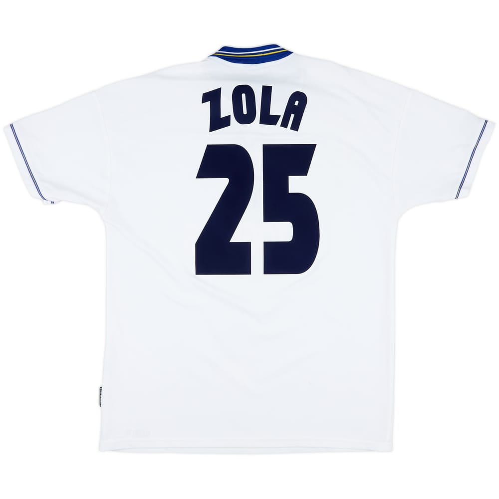 1998-00 Chelsea Away Shirt Zola #25 - 8/10 - (XL)