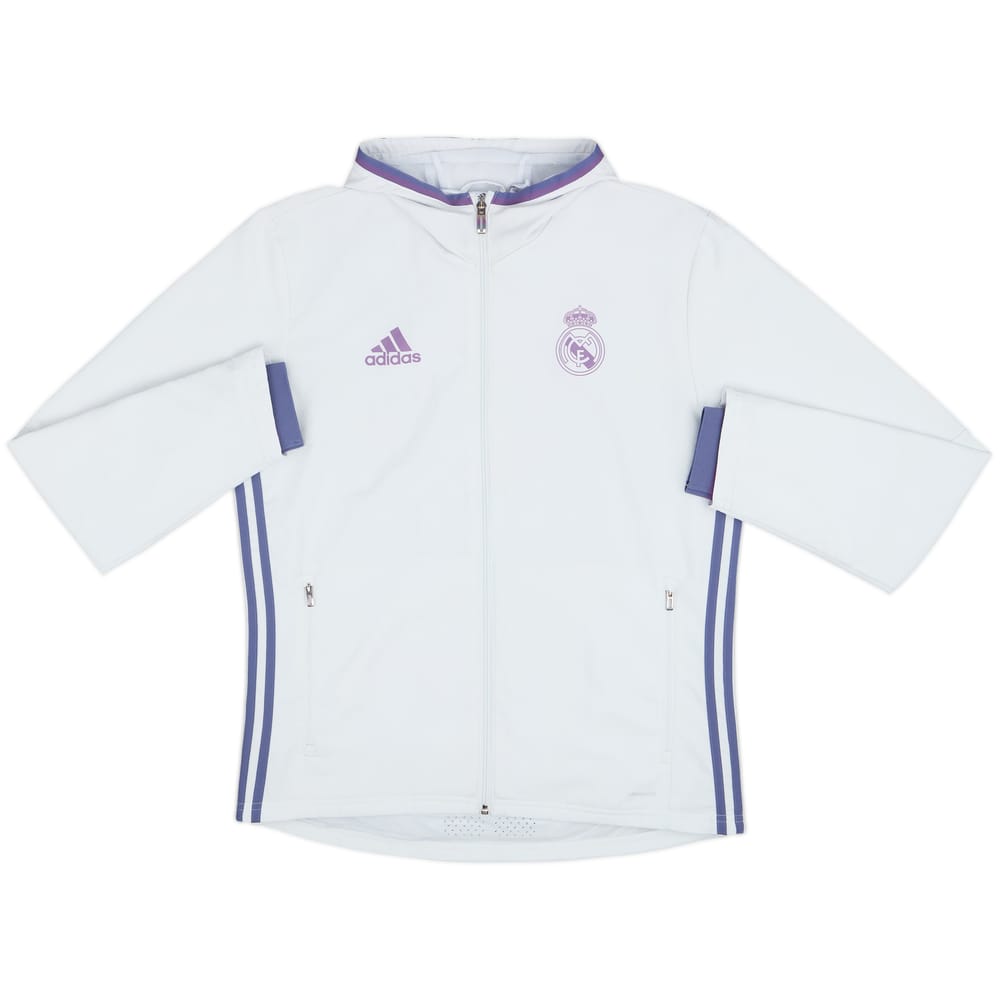 2016-17 Real Madrid adidas Hooded Track Jacket - 5/10 - (M)