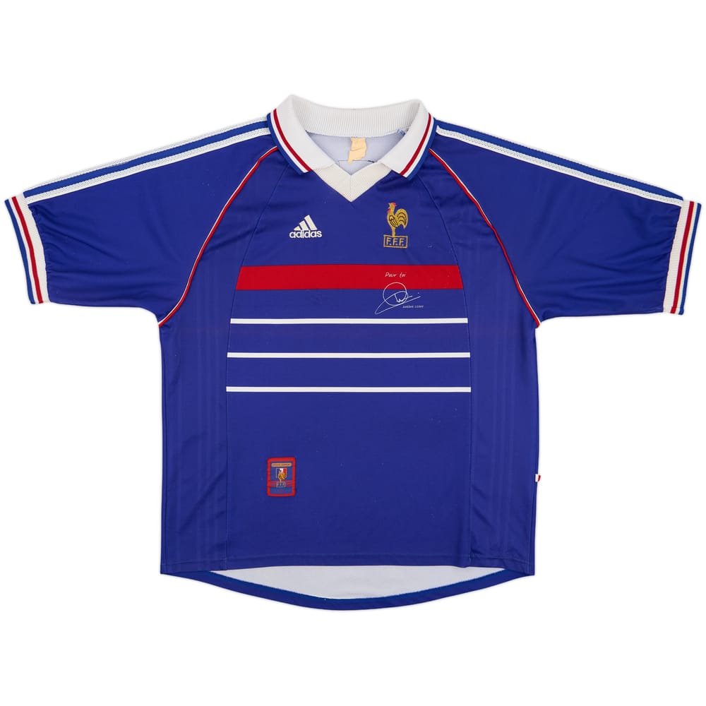 1998-00 France 'Pour Toi Zinedine Zidane' Home Shirt - 7/10 - (XL)