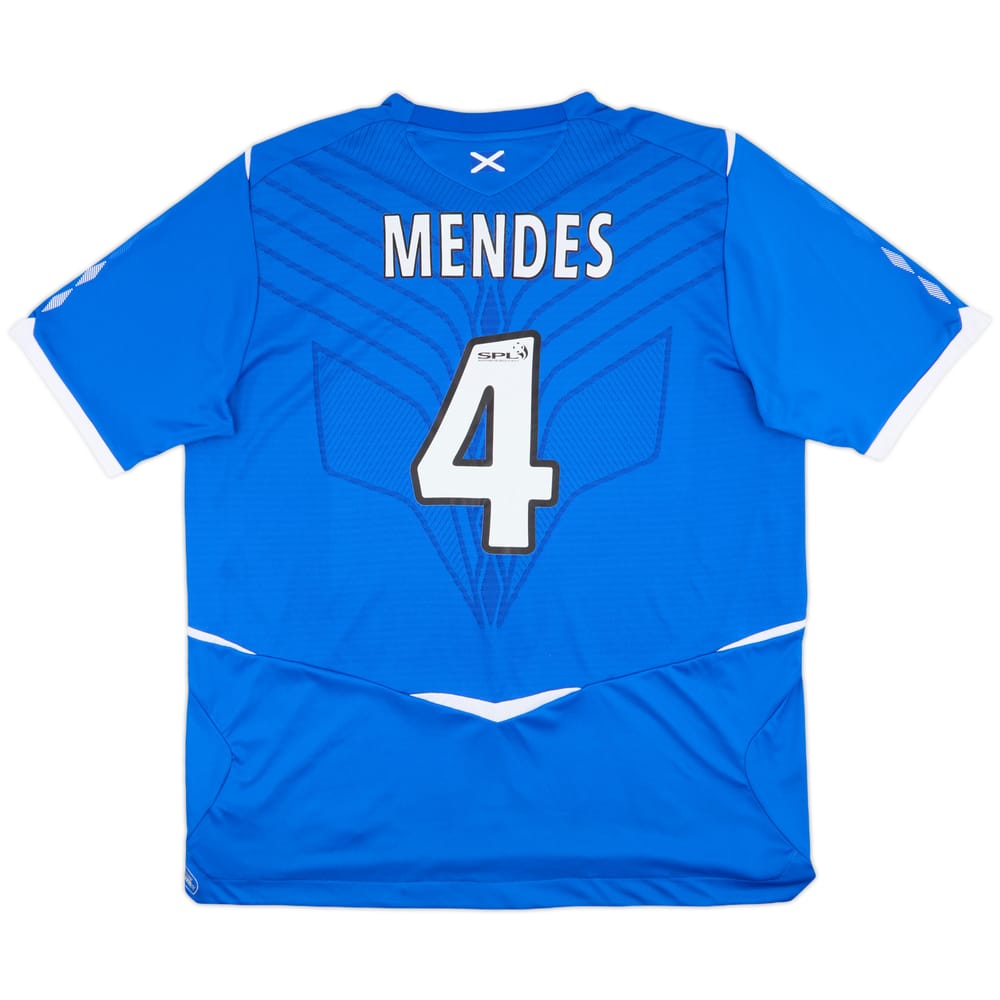 2008-09 Rangers Home Shirt Mendes #4 - 6/10 - (XXL)