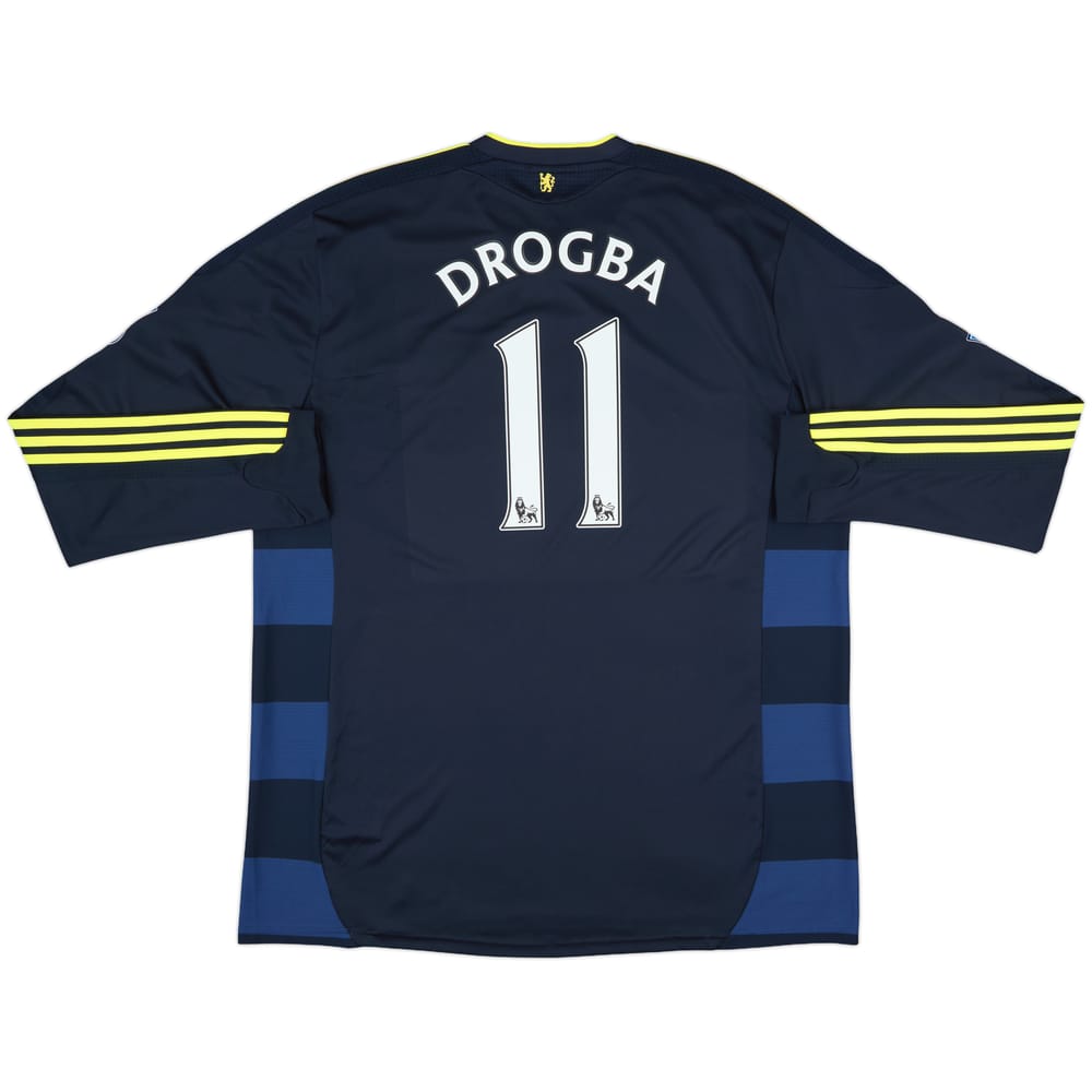 2009-10 Chelsea Away L/S Shirt Drogba #11 - 9/10 - (XXL)