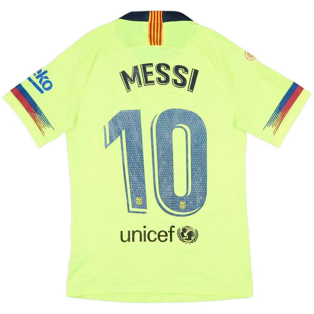 2018-19 Barcelona Authentic Away Shirt Messi #10 - 5/10 - (S)