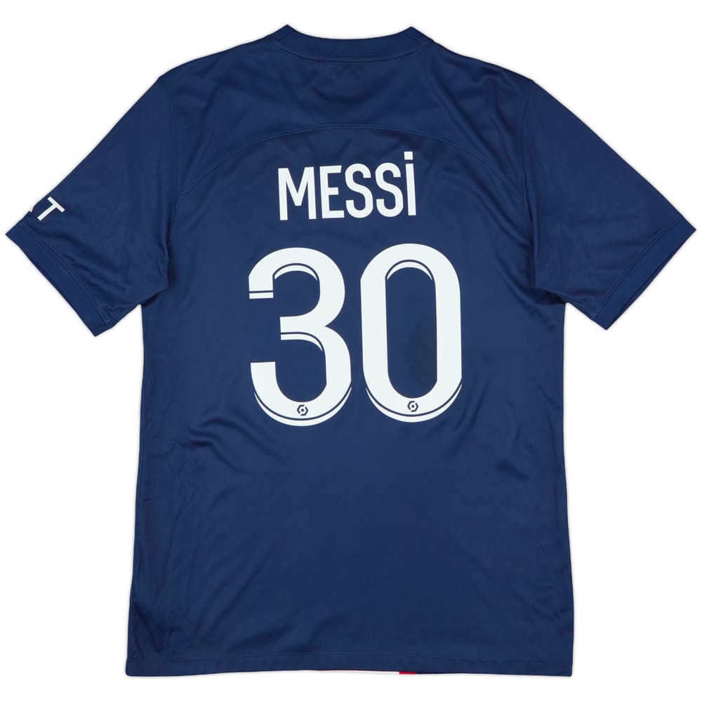 2022-23 Paris Saint-Germain Home Shirt Messi #30 - 7/10 - (M)