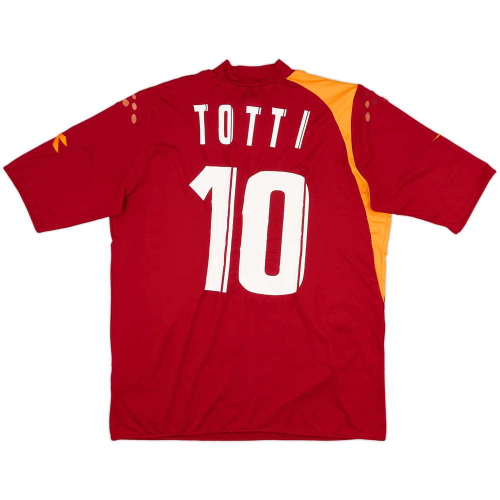 2005-06 Roma Home Shirt Totti #10 - 7/10 - (XL)