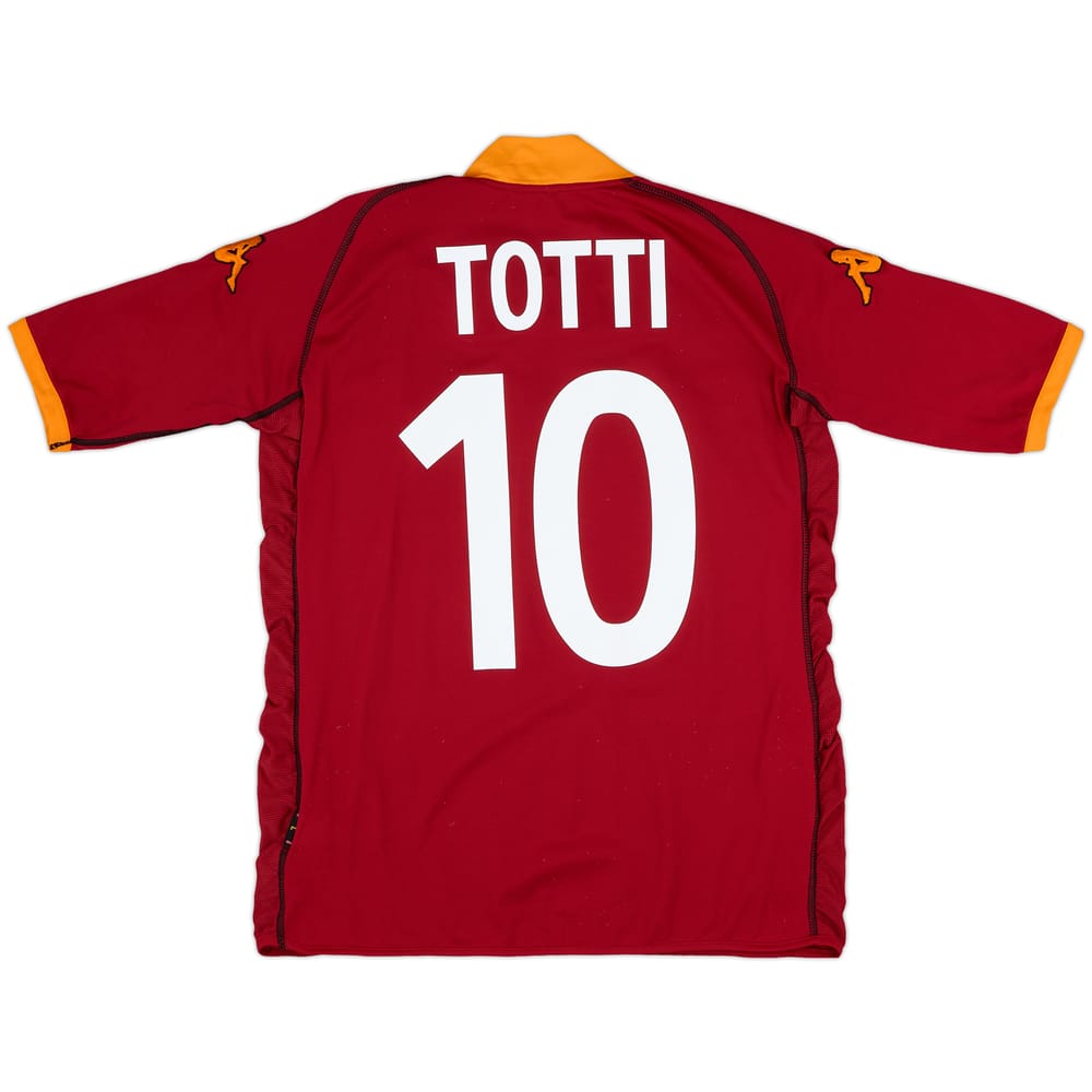 2002-03 Roma Home Shirt Totti #10 - 8/10 - (L)