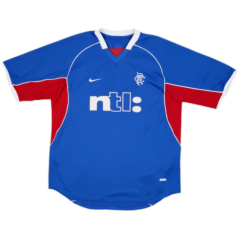 2001-02 Rangers Home Shirt - 8/10 - (L/XL)