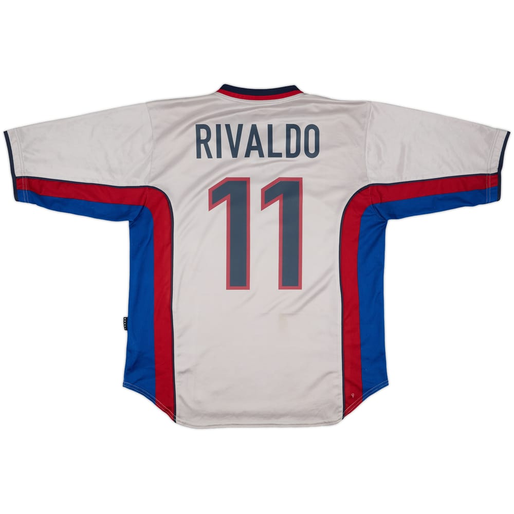 1998-01 Barcelona Away Shirt Rivaldo #11 - 8/10 - (L)