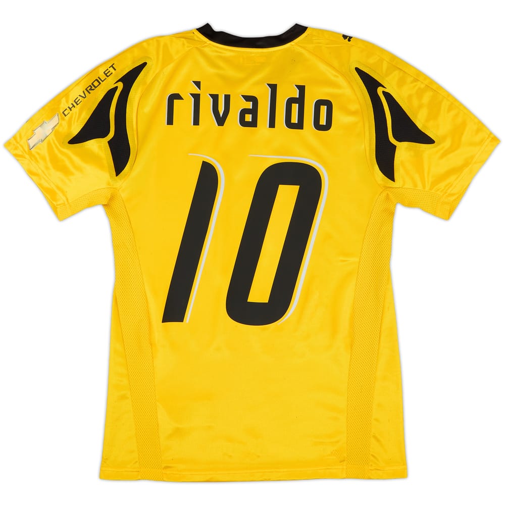 2007-08 AEK Athens Home Shirt Rivaldo #10 (S)