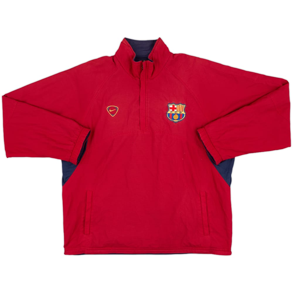 2000-02 Barcelona Nike Reversible 1/4 Zip Drill Top - 7/10 - (XXL)