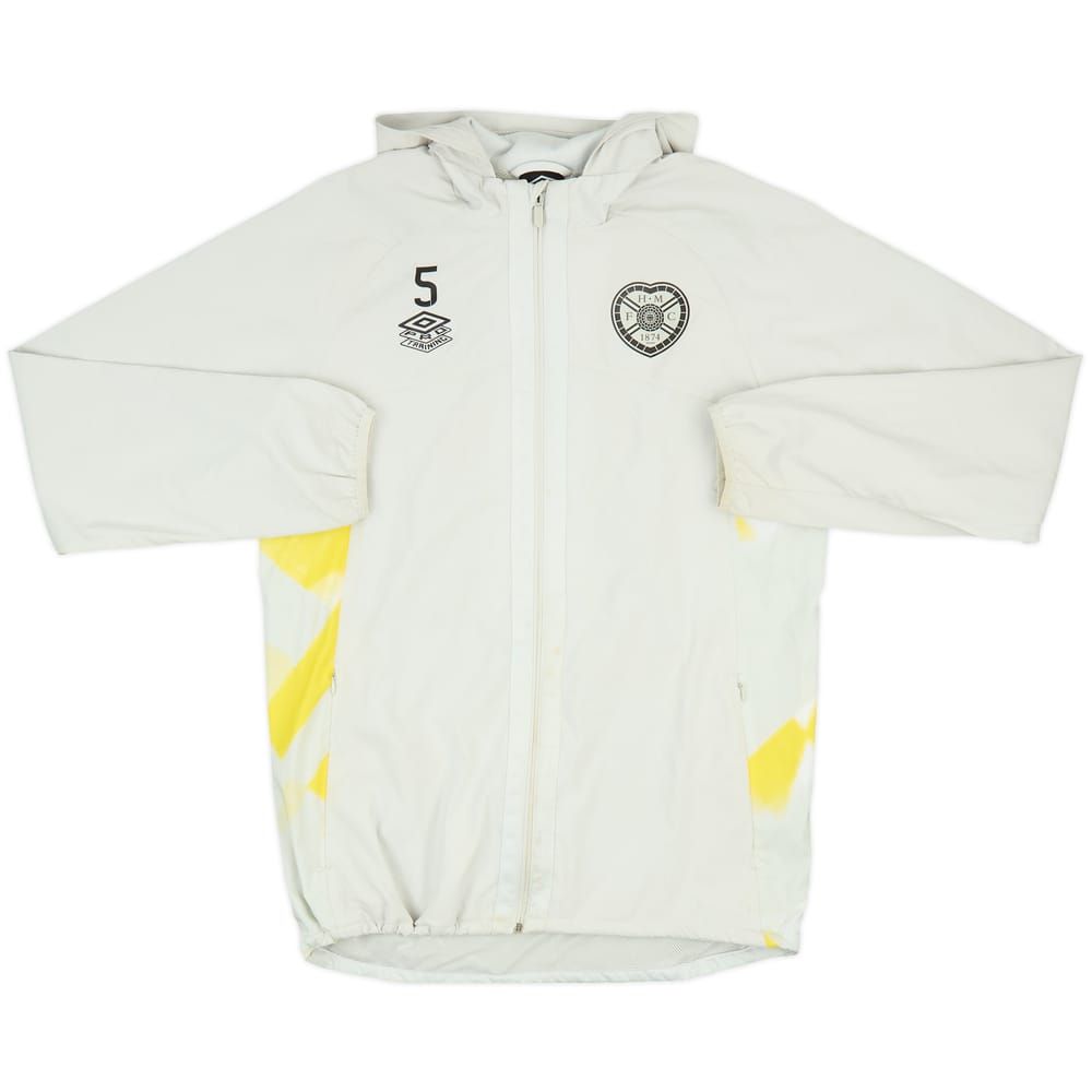 2024-25 Hearts Player Issue Umbro Hooded Track Jacket #5 - 7/10 - (M)