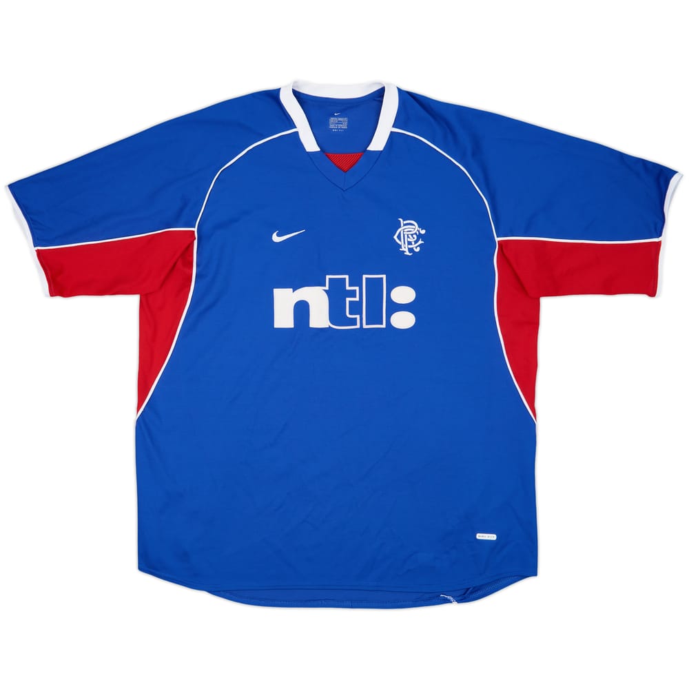 2001-02 Rangers Home Shirt - 8/10 - (XXL)