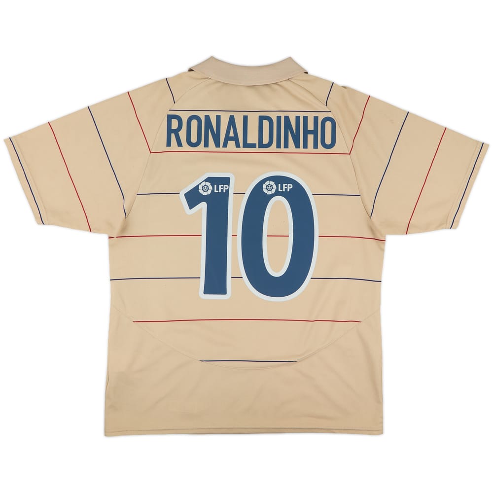 2003-05 Barcelona Basic Away Shirt Ronaldinho #10 - 5/10 - (S)