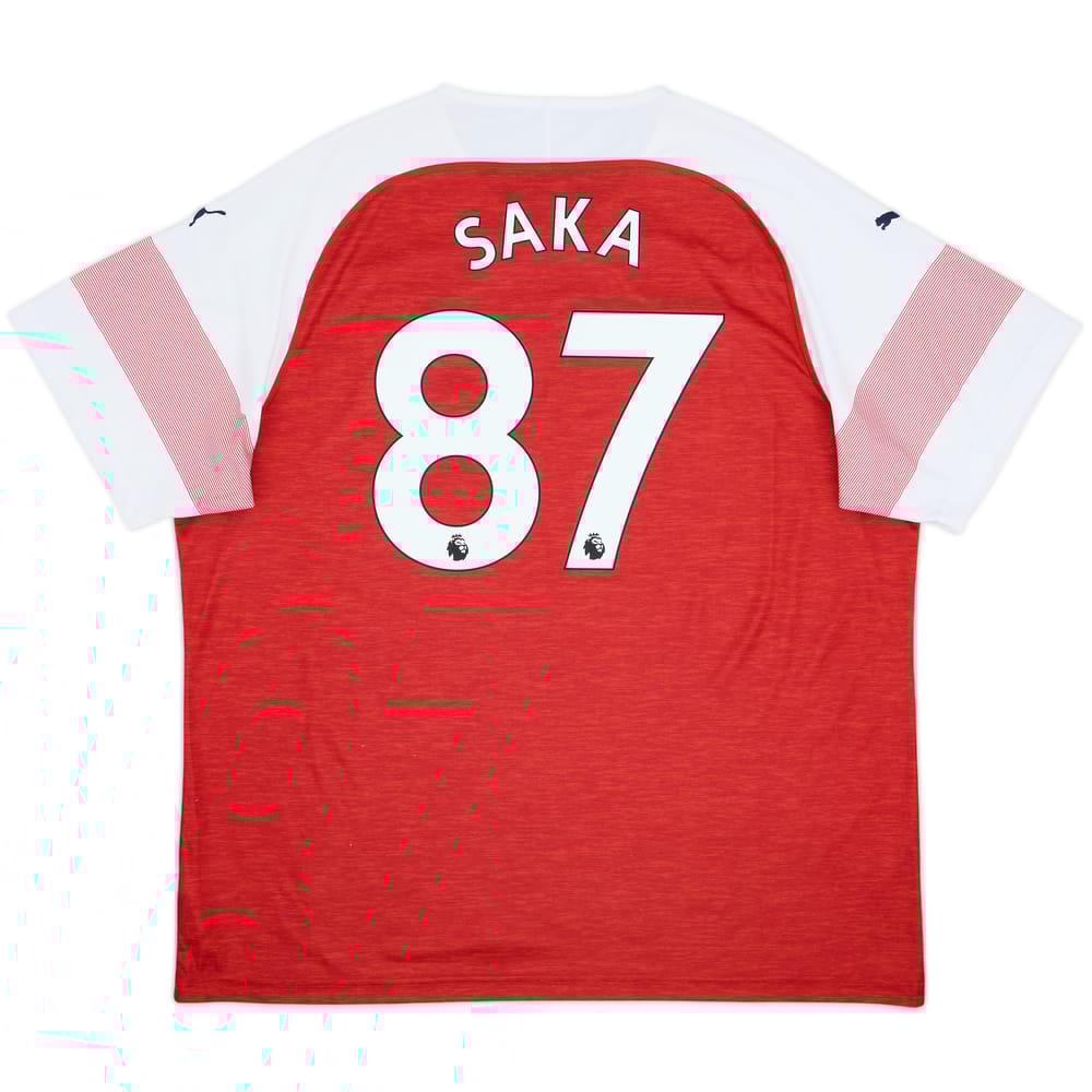 2018-19 Arsenal Home Shirt Saka #87 - 8/10 - (3XL)