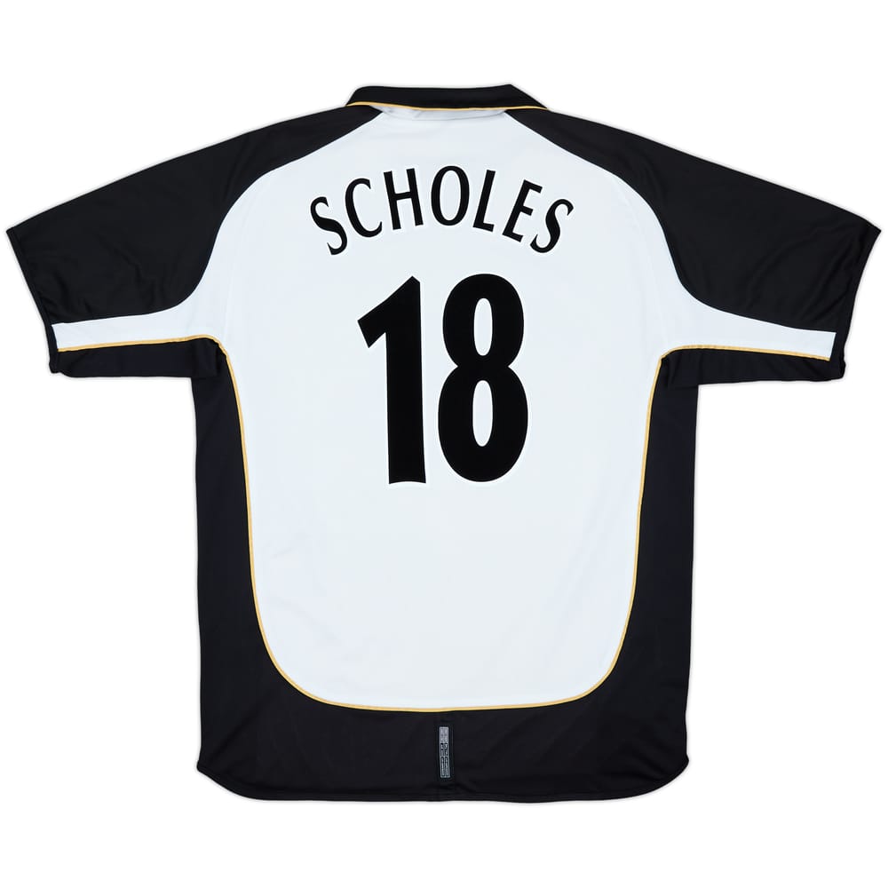 2001-02 Manchester United Centenary Away/Third Shirt Scholes #18 - 6/10 - (XL)