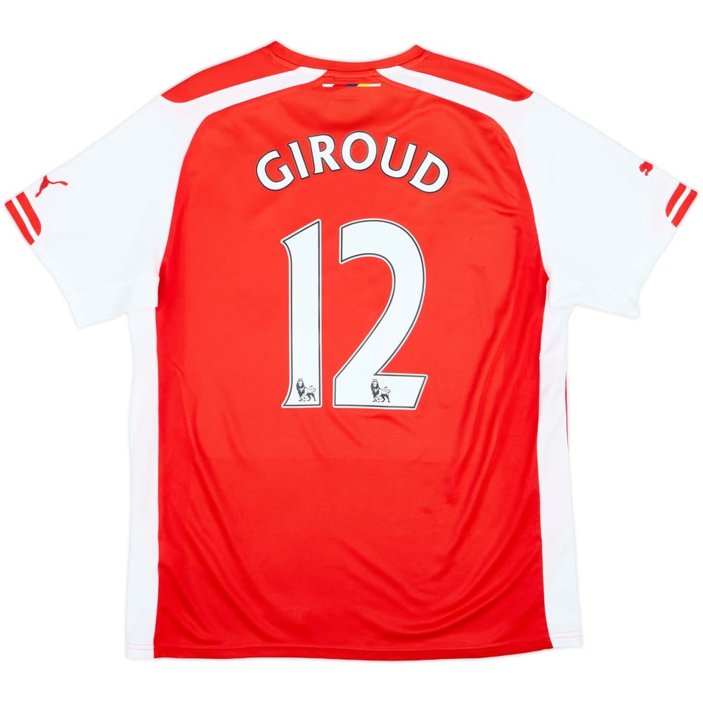 2014-15 Arsenal Home Shirt Giroud #12 - 9/10 - (L)