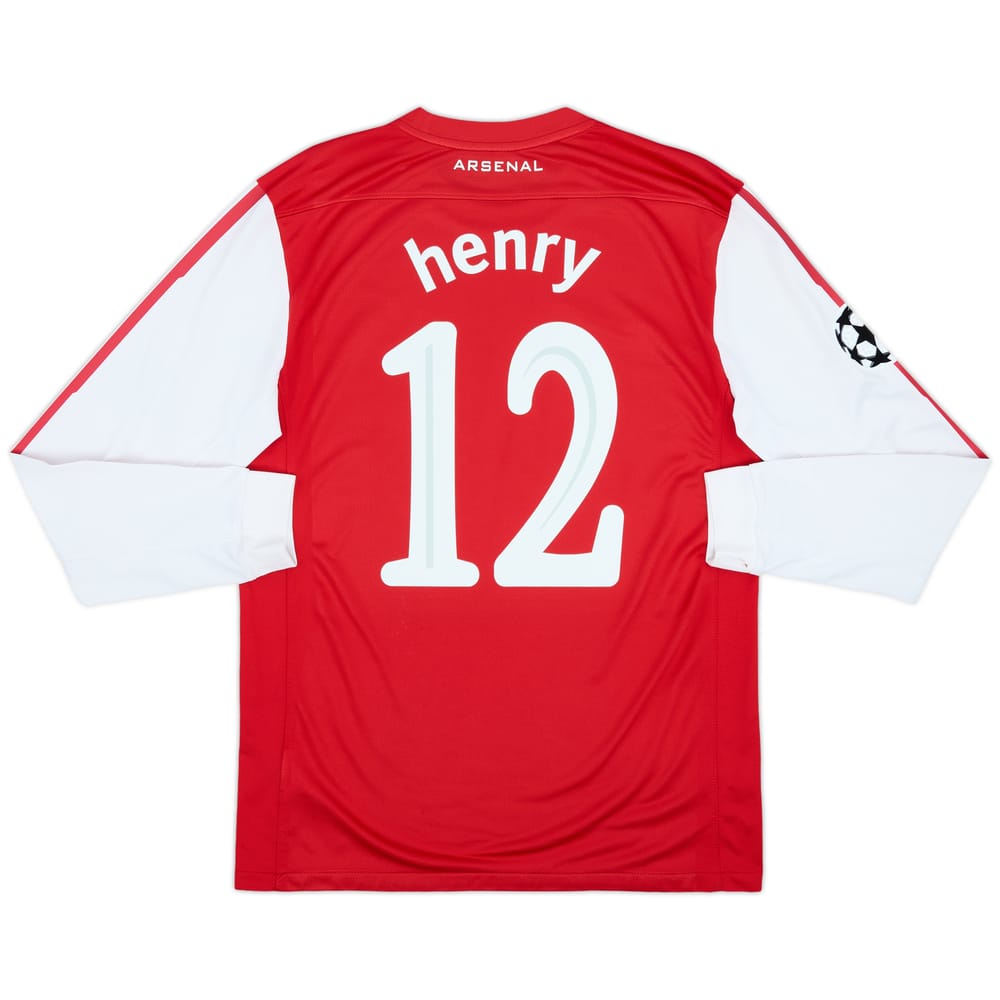 2011-12 Arsenal Home L/S Shirt Henry #12 - 8/10 - (M)
