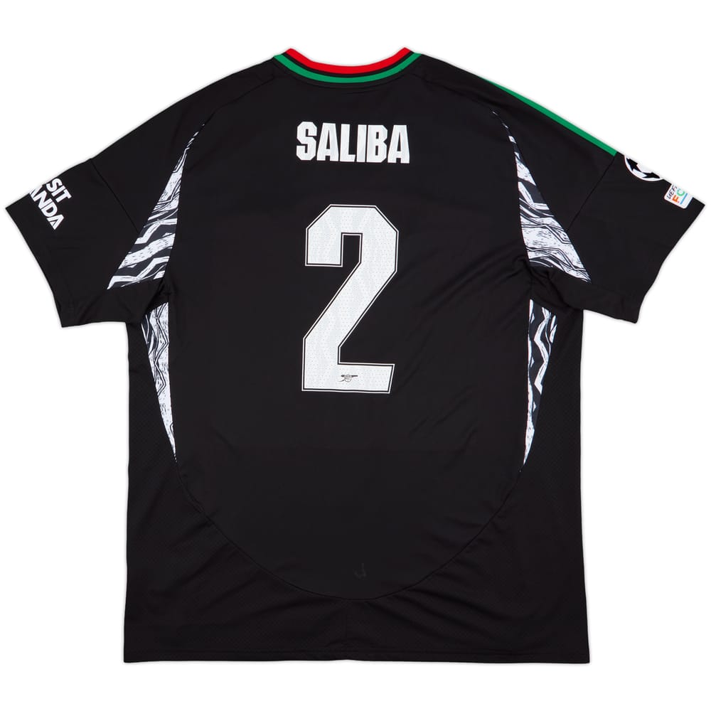 2024-25 Arsenal Away Shirt Saliba #2 (XXL)