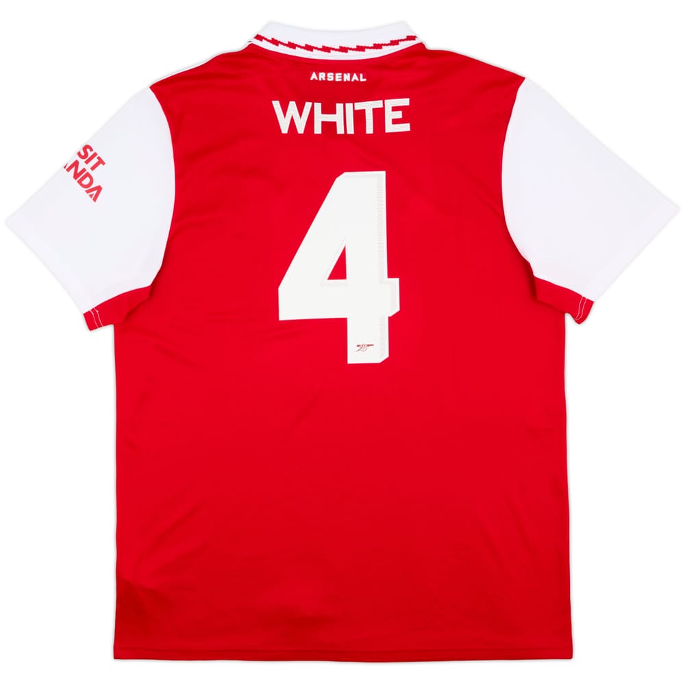 2022-23 Arsenal Home Shirt White #4 (XL)