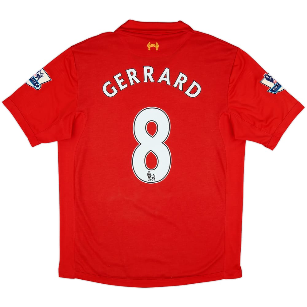 2012-13 Liverpool Home Shirt Gerrard #8 - 9/10 - (L)