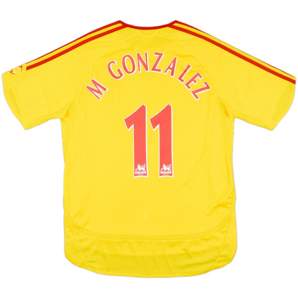 2006-07 Liverpool Away Shirt M Gonzalez #11 - 8/10 - (M)