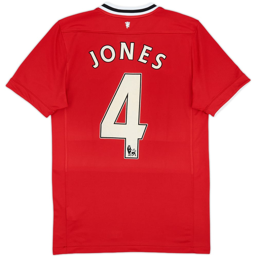 2011-12 Manchester United Home Shirt Jones #4 - 8/10 - (S)