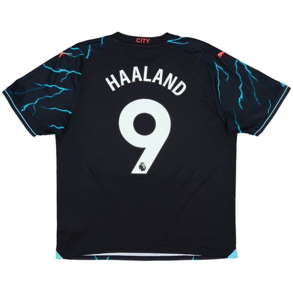 2023-24 Manchester City Third Shirt Haaland #9 - 10/10 - (XL)