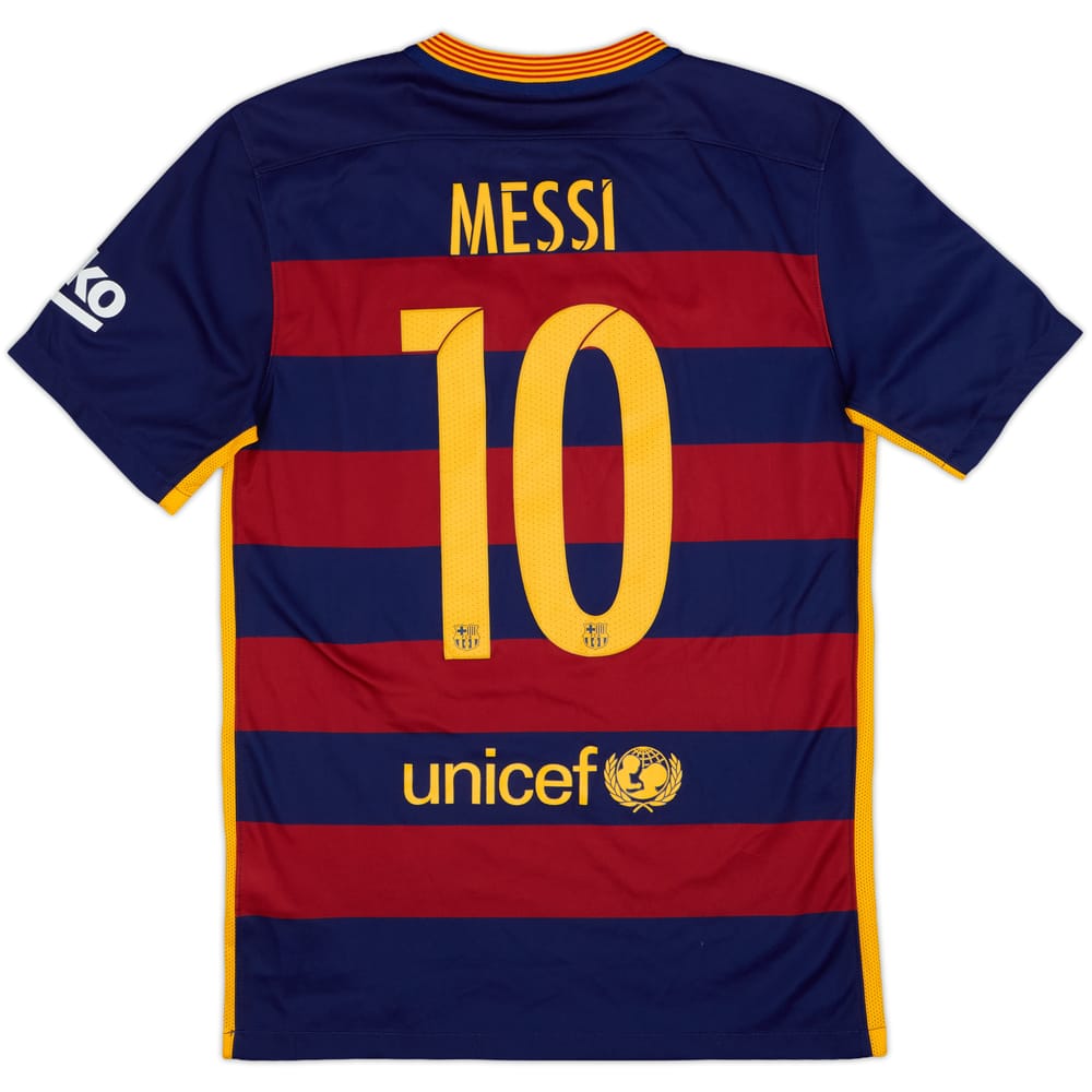 2015-16 Barcelona Home Shirt Messi #10 - 9/10 - (S)