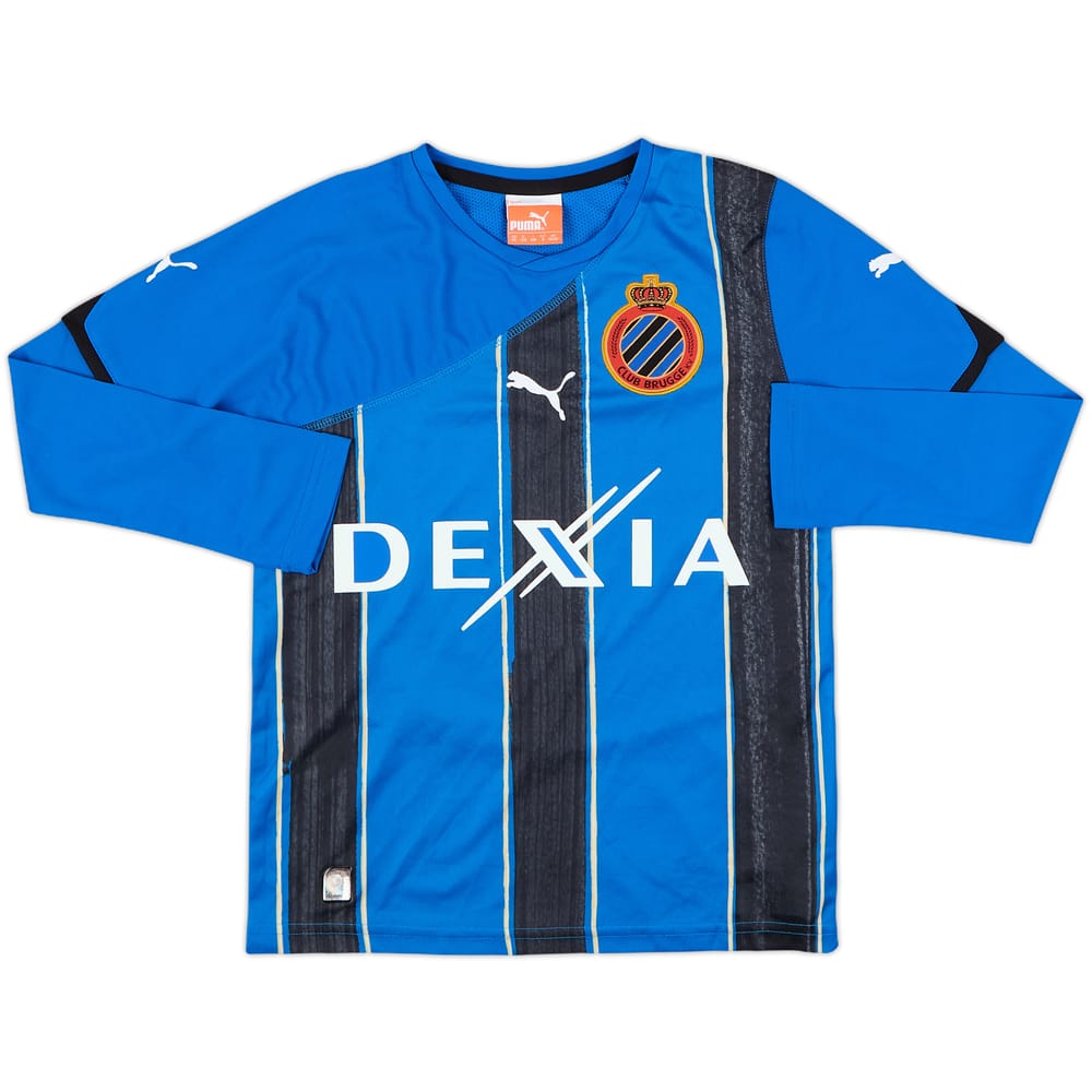 2010-11 Club Brugge Home L/S Shirt - 10/10 - (S.Boys)