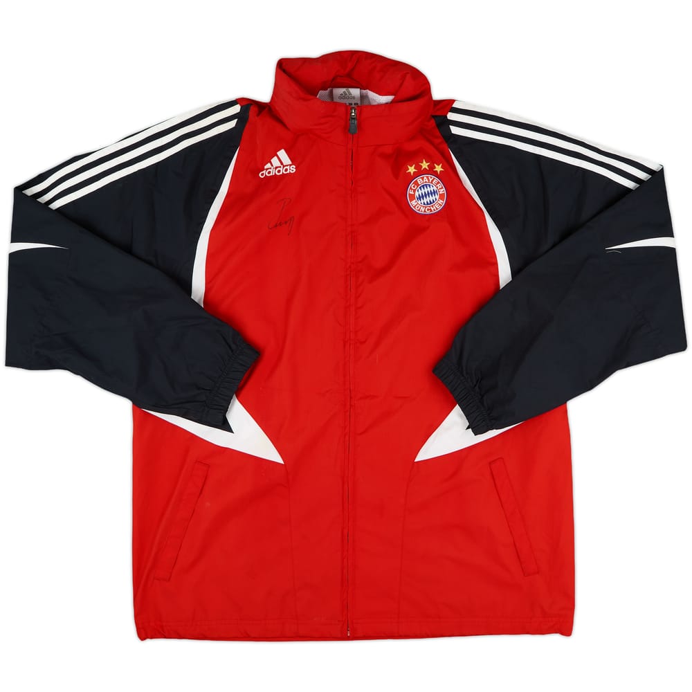 2007-08 Bayern Munich Signed adidas Hooded Rain Jacket - 10/10 - (L)