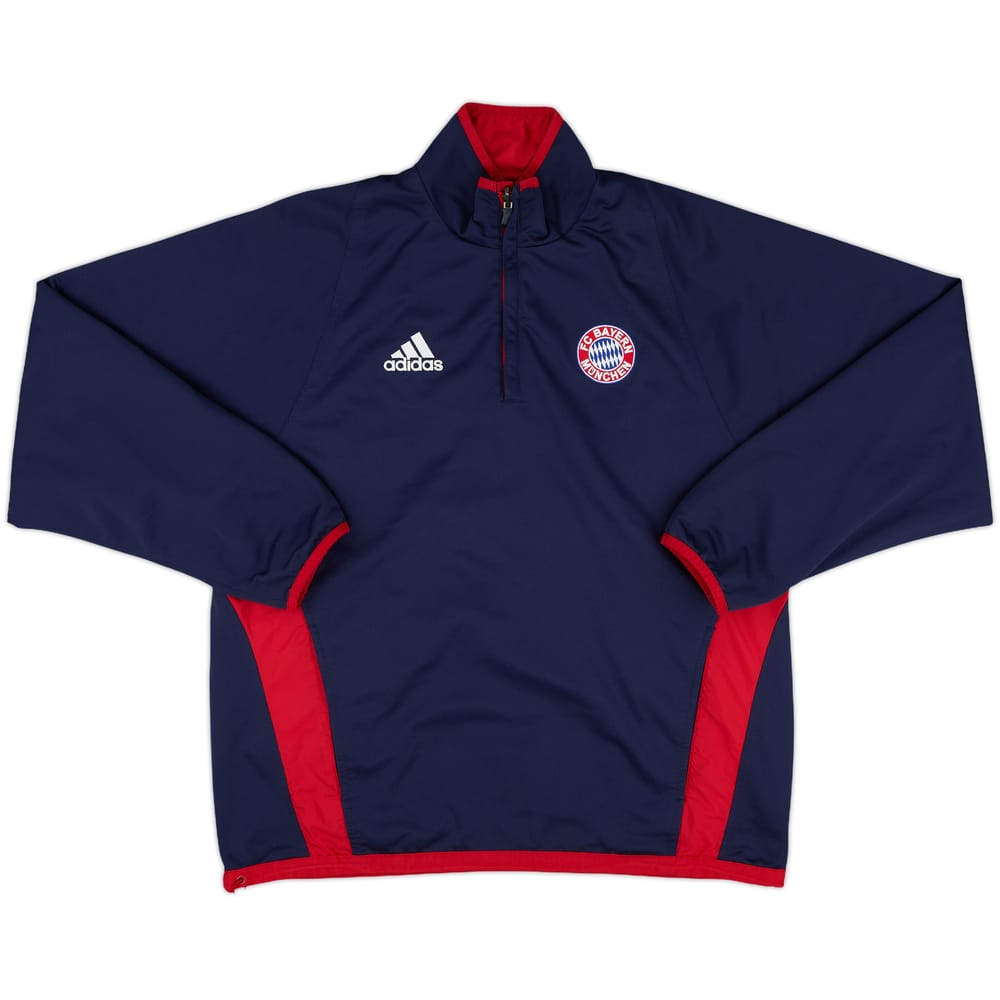 2003-04 Bayern Munich adidas Reversible 1/4 Zip Drill Top - 10/10 - (L)