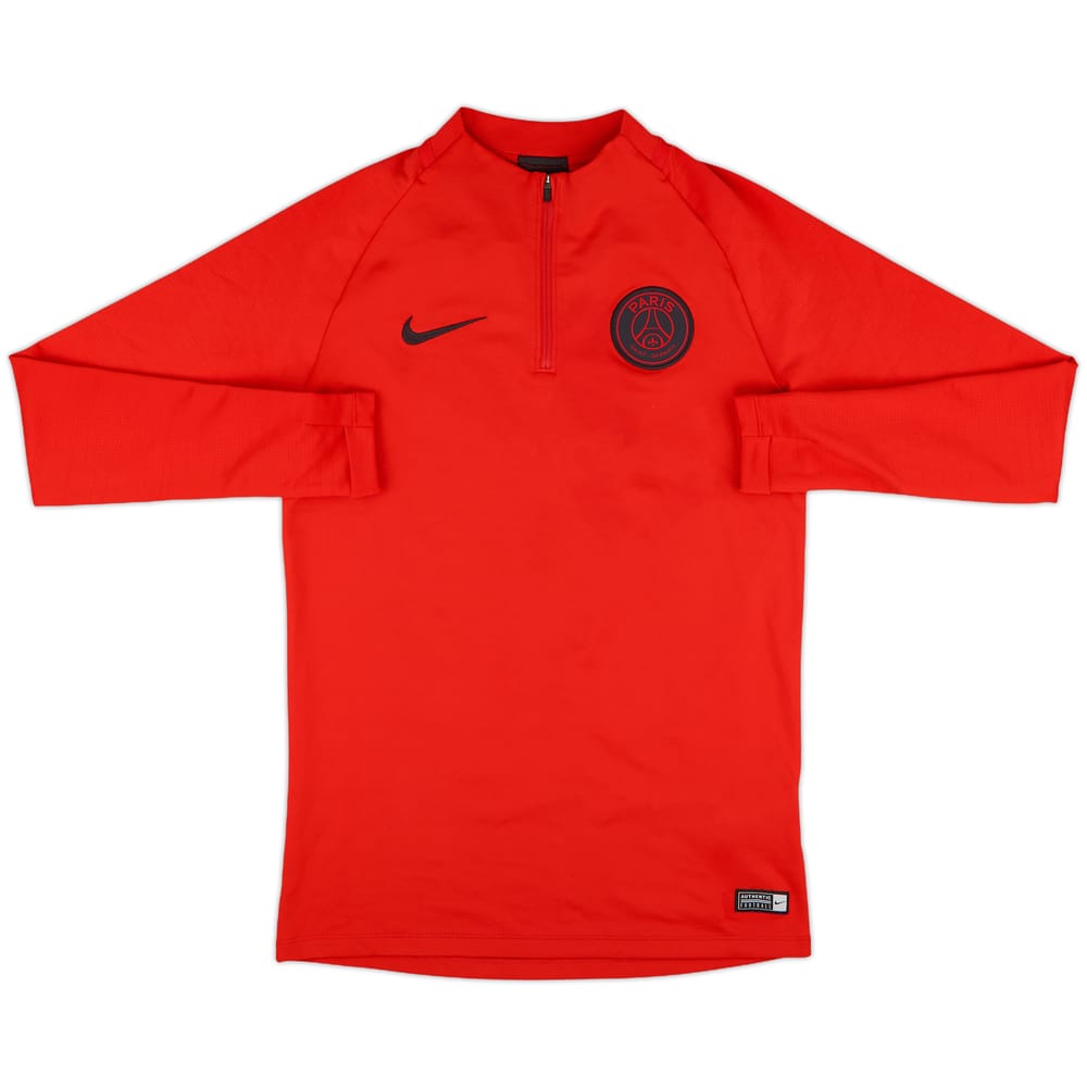 2019-20 Paris Saint-Germain Nike 1/4 Zip Sweat Top - 10/10 - (S)
