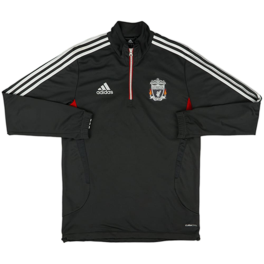 2011-12 Liverpool adidas 1/4 Zip Drill Top - 8/10 - (M)