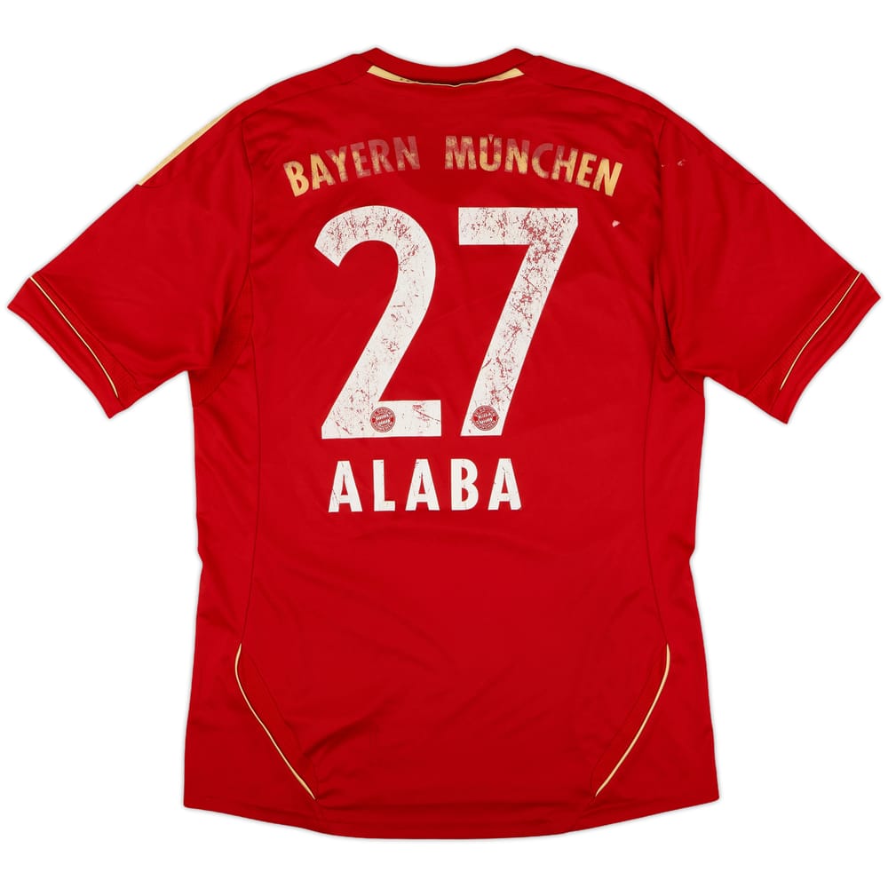 2011-13 Bayern Munich Home Shirt Alaba #27 - 4/10 - (M)