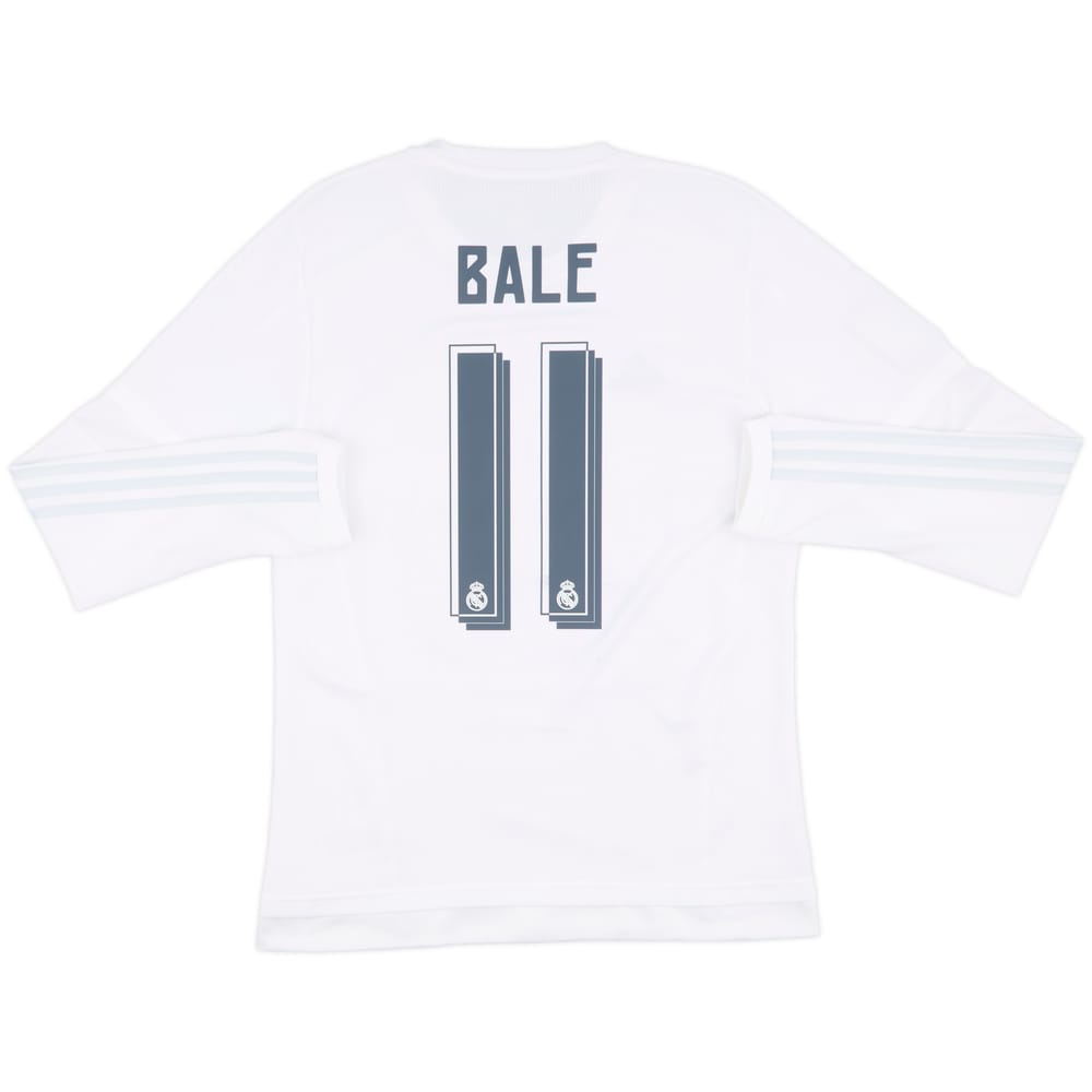 2015-16 Real Madrid Home L/S Shirt Bale #11 - 7/10 - (M)